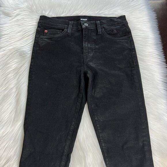 Hudson Black Coated Natalie Skinny Jeans - Picture 3 of 8